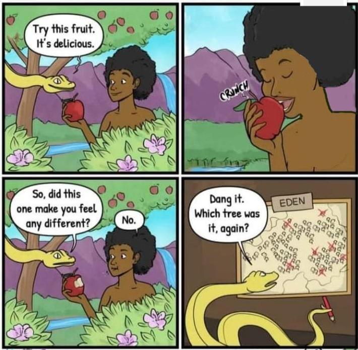In the garden of Eden