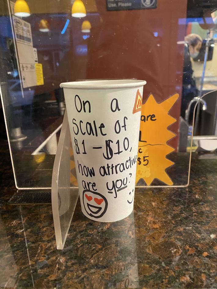 Clever way to get a $3 tip from me.