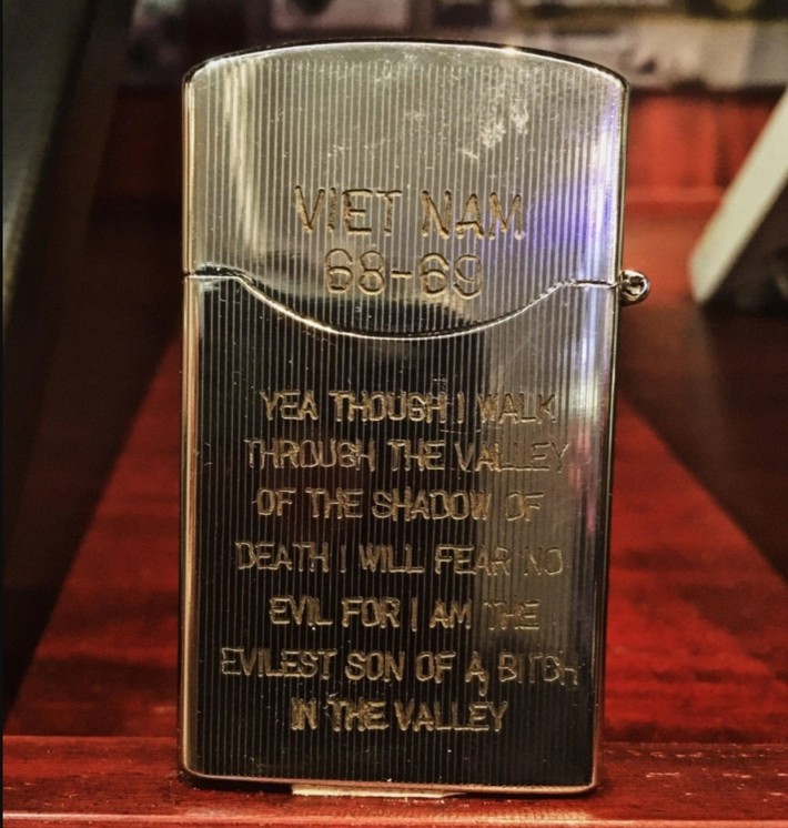 An unknown Australian soldier's cigarette lighter during the Vietnam War