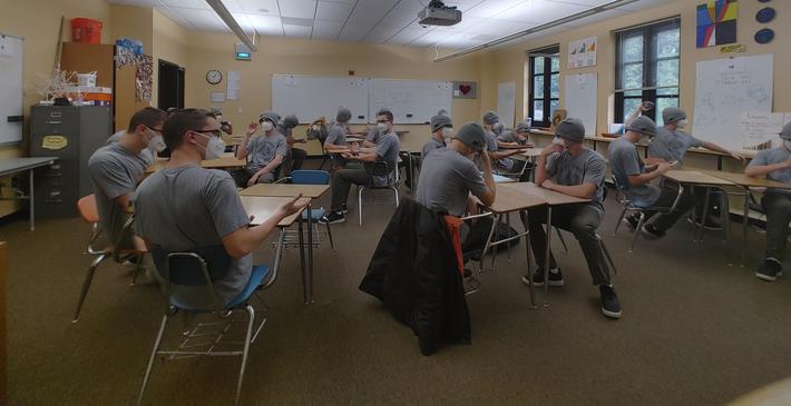Today, school was optional because of a 4 hour lockdown yesterday. I came anyway, but noticed I was the only one in math class. Decided to have a little fun