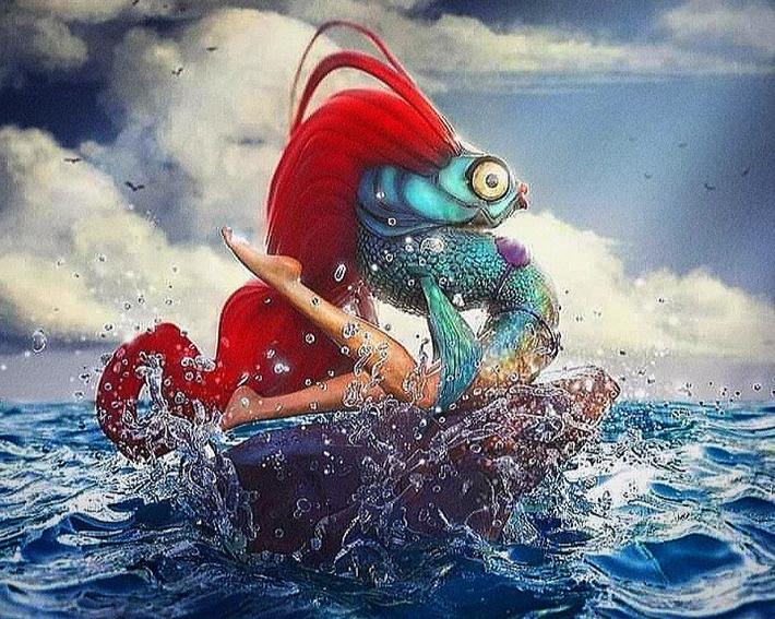 The Little Mermaid (but reversed)