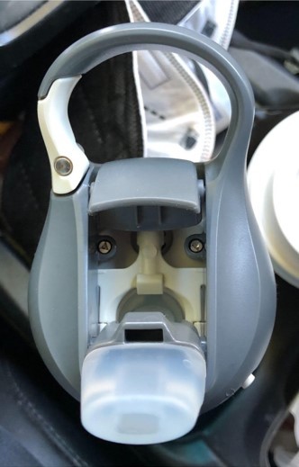 My mom sent me a picture of her water bottle with the caption "I'll get you next time Optimus!"