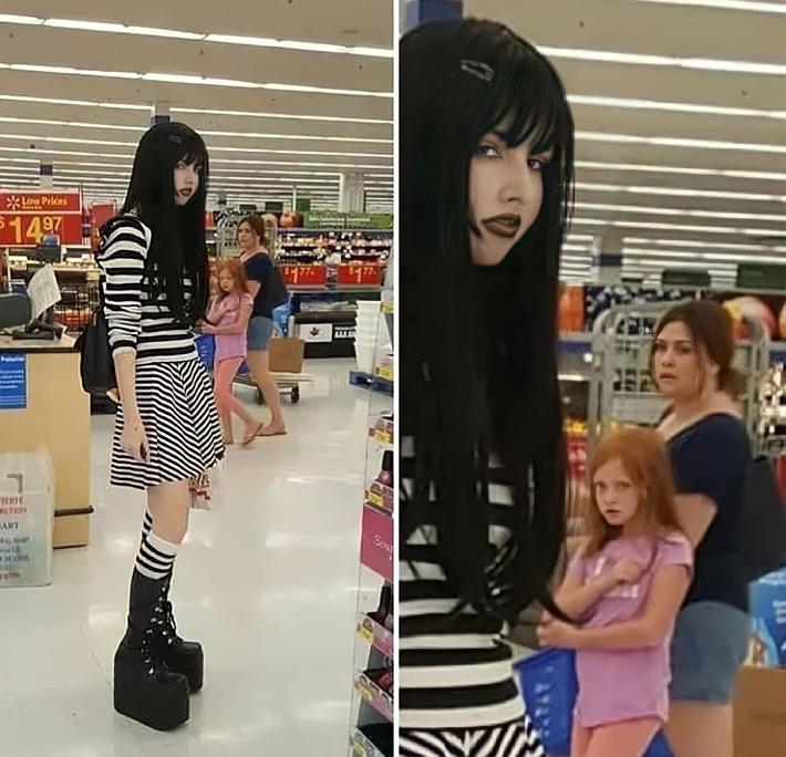 What did the mom say to the girl?