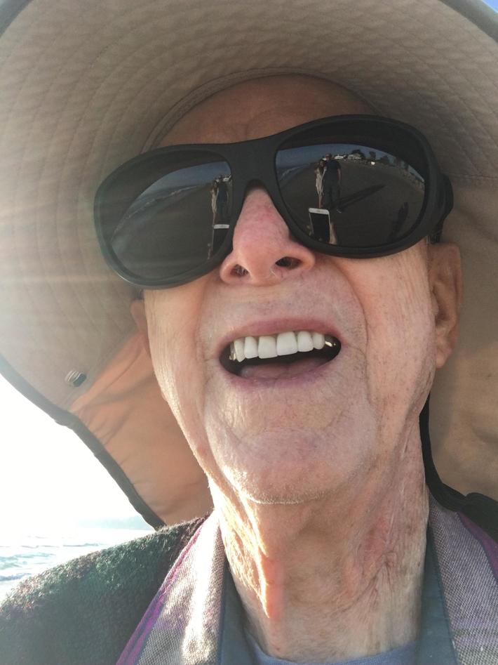 Sweet old man at the beach: "Would you like me to take a photo of you two love birds?" My wife: "Yes please!" Nailed it.