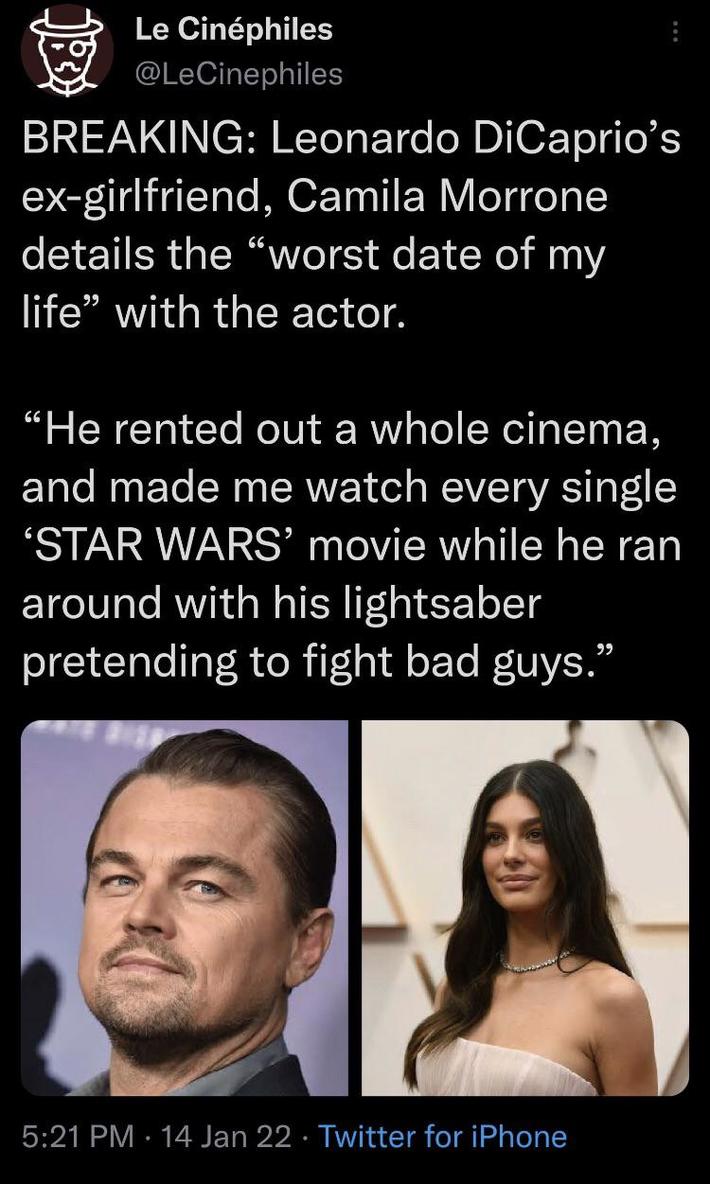 He Had Me at “every STAR WARS movie”