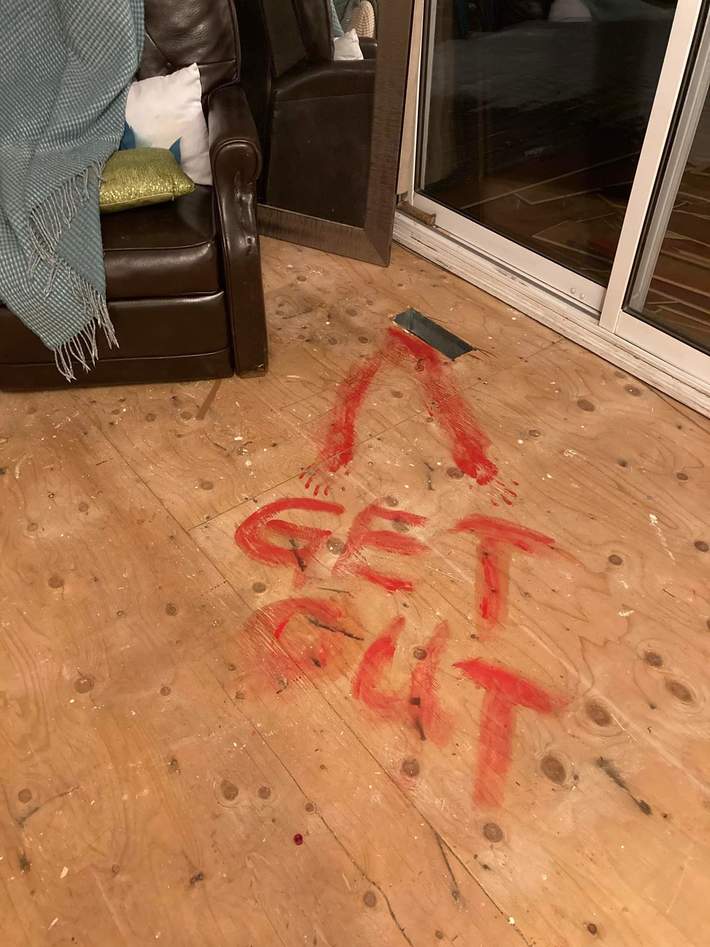 While redoing my floors, I decided to play a pank on the next owners who do renos