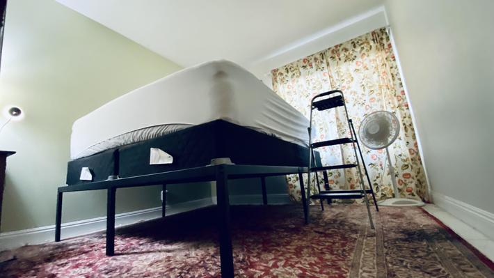 I may have underestimated how tall an 18” bed frame + box springs + mattress + topper is…