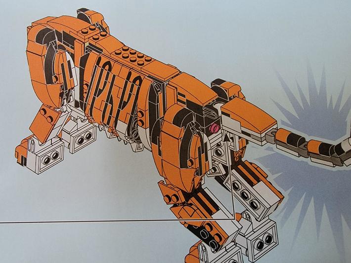 My son just asked me why the tiger had a little flower under its tail...thanks for the detail Lego.
