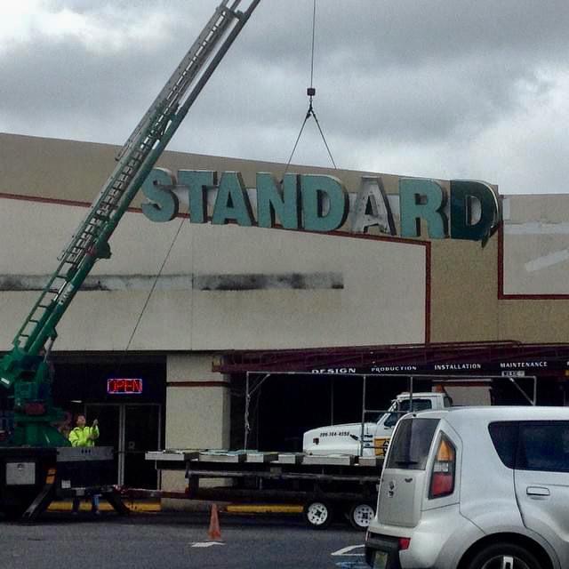 I literally witnessed a standard being lowered.