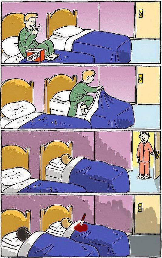 Crumbs in bed are the worst