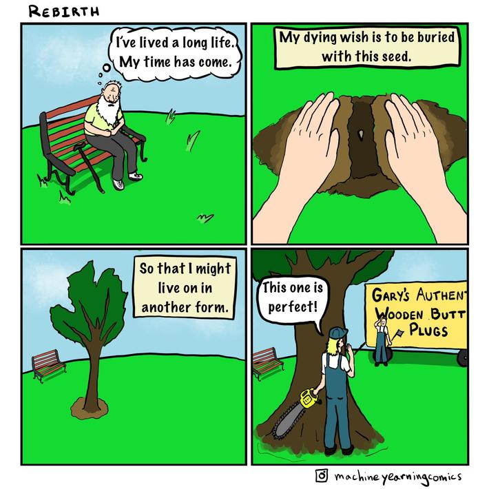 The circle of life strikes again.