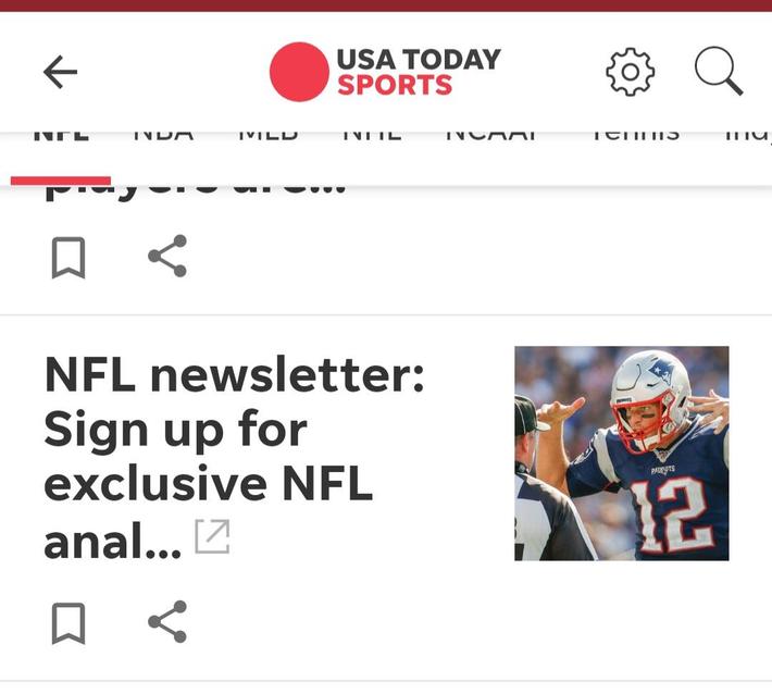 Uh .. thanks usa today but no I don't think I'll sign up for that newsletter