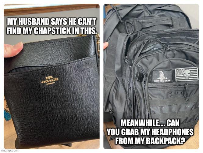 “They’re in the third zipper from the right; inside the second pocket. If you pass speedway you’ve gone too far!”