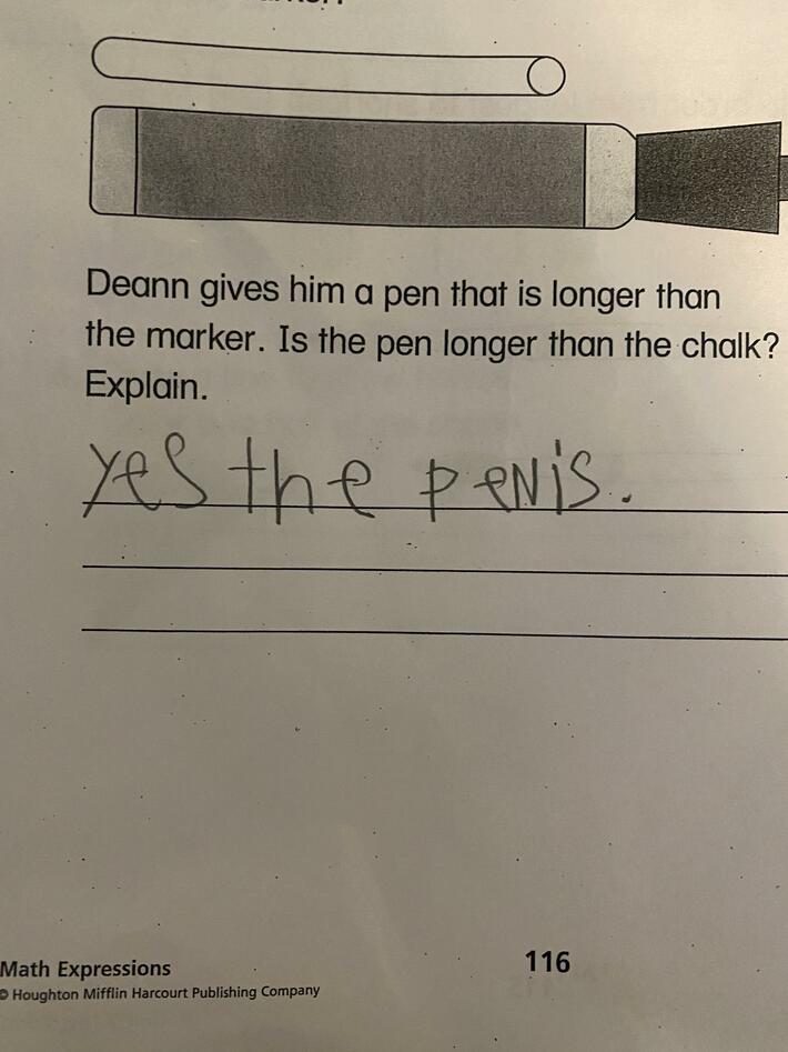 My son knows how to spread out his words!