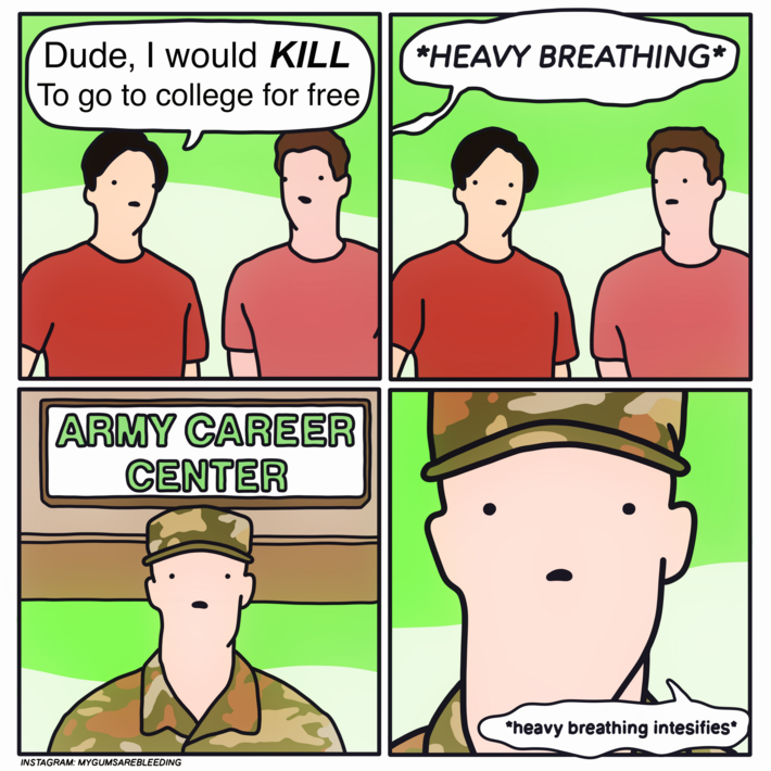 I would KILL for free college