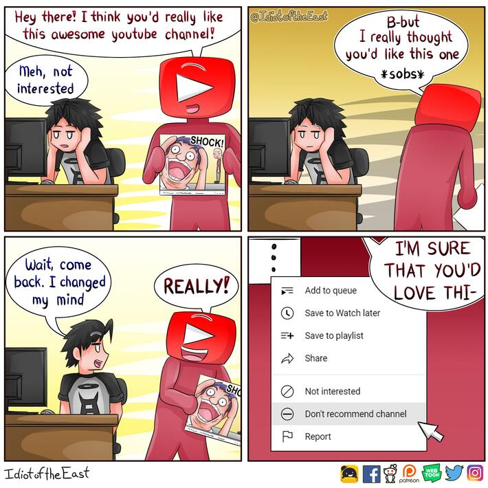 sometimes those youtube thumbnails just pop up out of nowhere