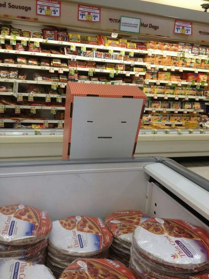 Sleep well, Frozen Pizza... I shall protect you.