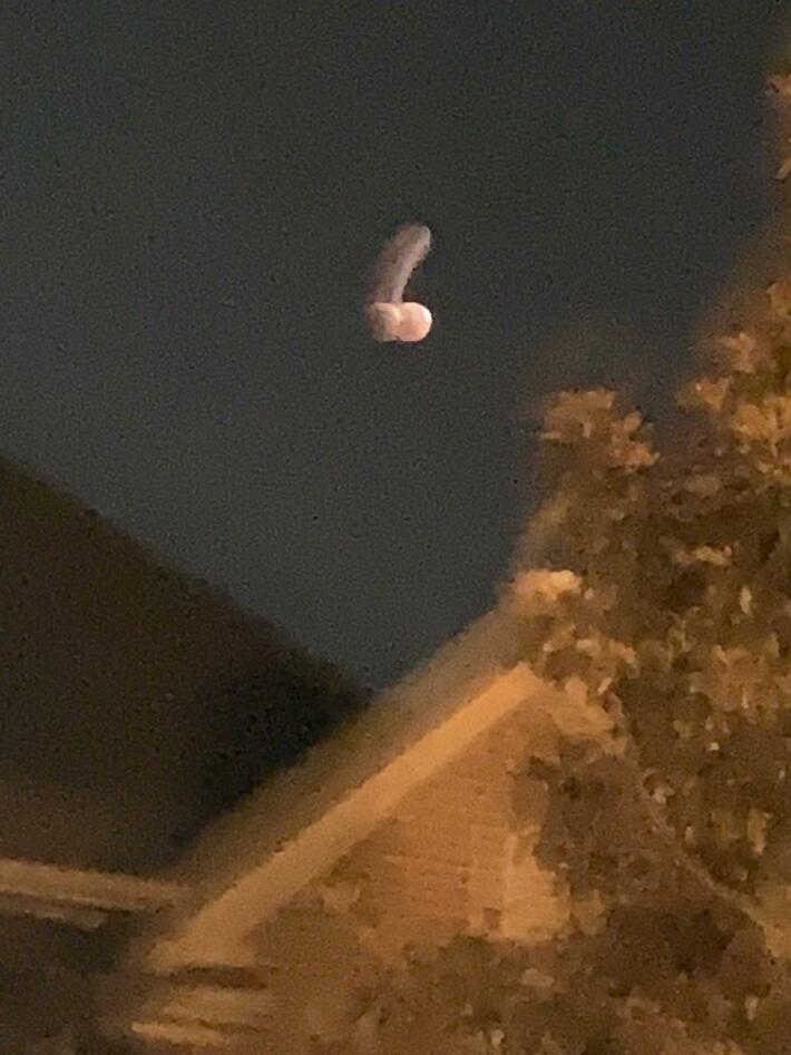 Mom was Trying to get the perfect picture of Lunar Eclipse… Nailed It!