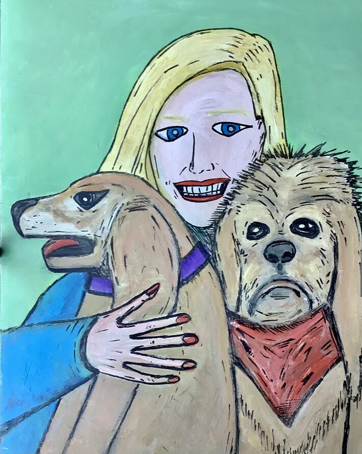 I really tried my best to paint this well for my Mom for Mother's Day.