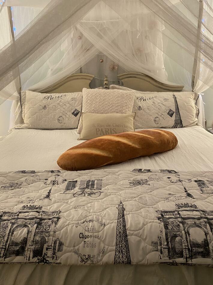 My wife had our bedroom Paris themed. I thought it needed a bit more.