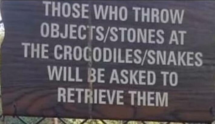 That's one way to stop people from doing it.