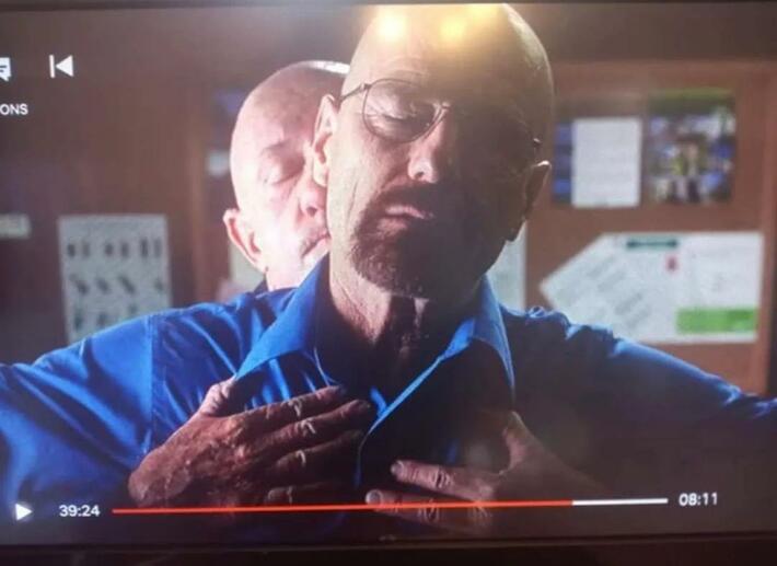Maybe not the best spot to pause