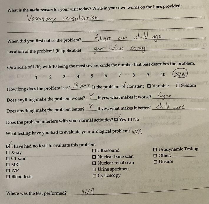 Playing the “will I have to resubmit this new patient paperwork” game