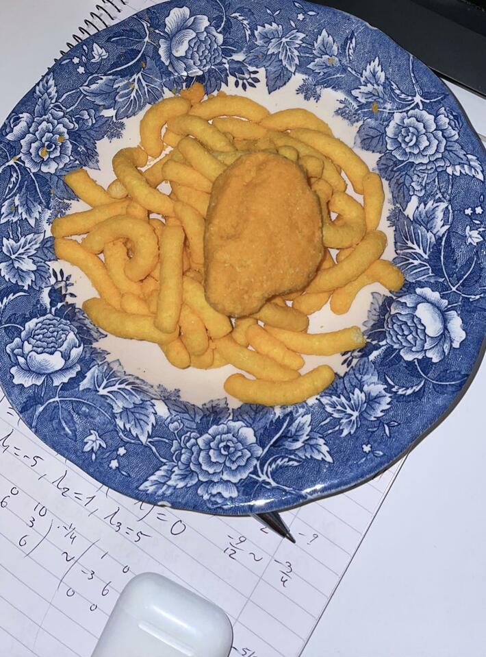 33 gram cheese coating lump from my cheetos bag, gave me a good laugh!