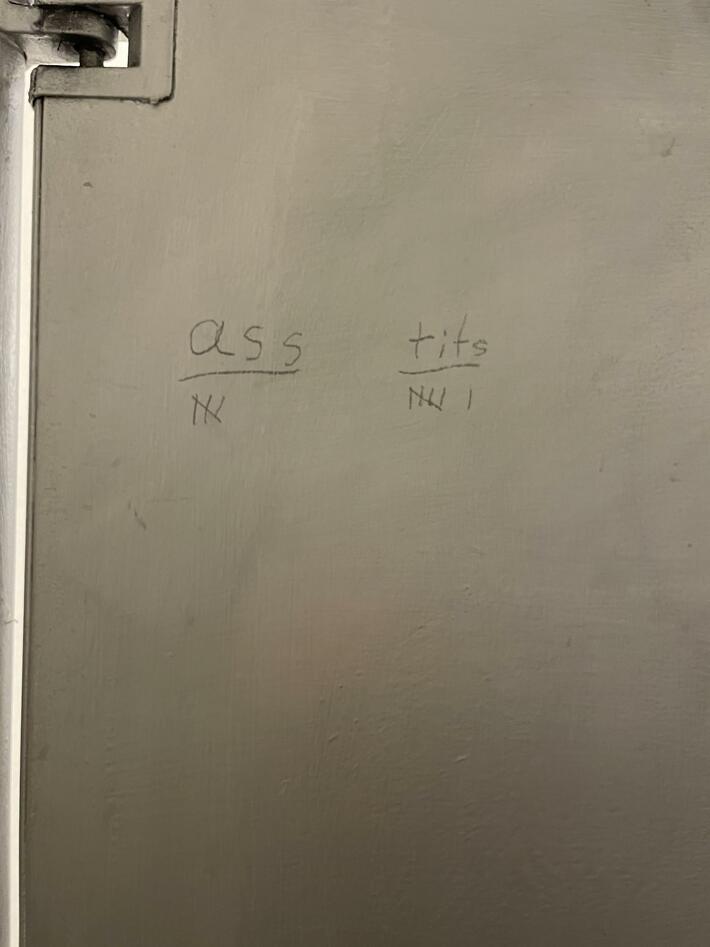 Asking the important questions in a Mexican restaurant bathroom.