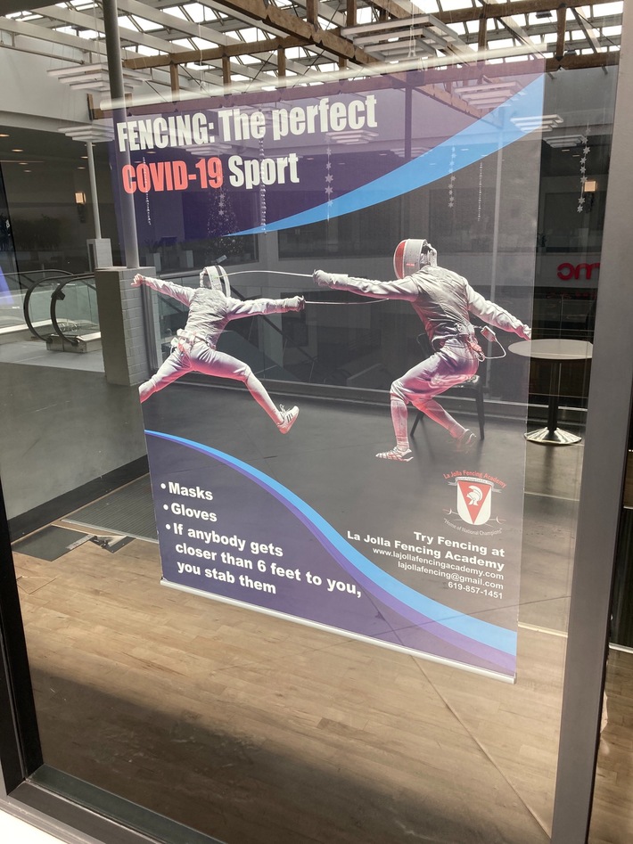 “If anybody gets closer than 6 feet to you, you stab them.”