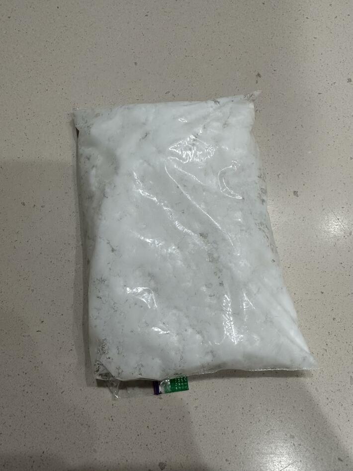 My son made snow at school today. Not a good day to get pulled over by the police.