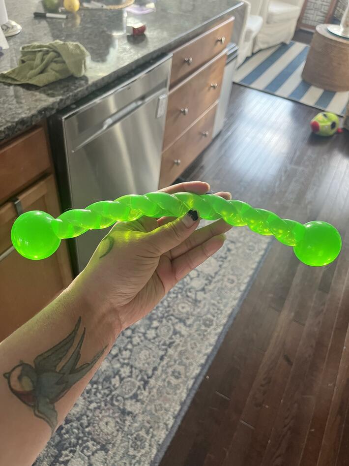 My mom bought the dog a new toy. Uhhhh…