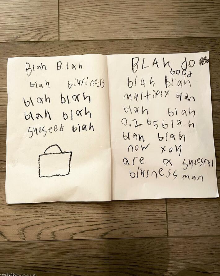 My daughter wrote a book.