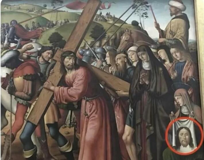 Hustler tries to sell merch at crucifixion 36 AD