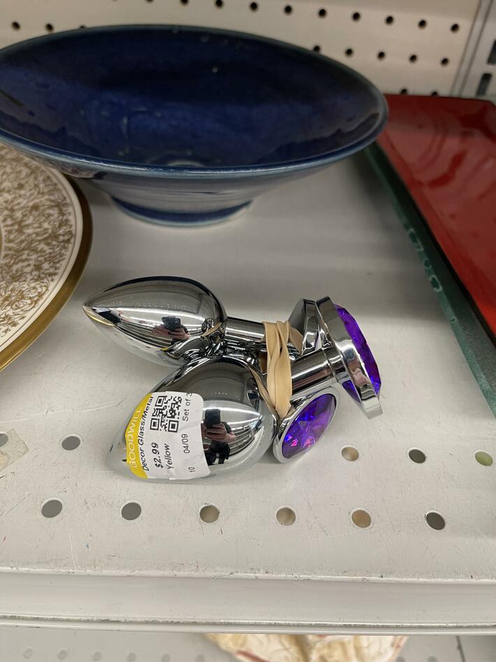 I found some funny looking Easter eggs at Goodwill