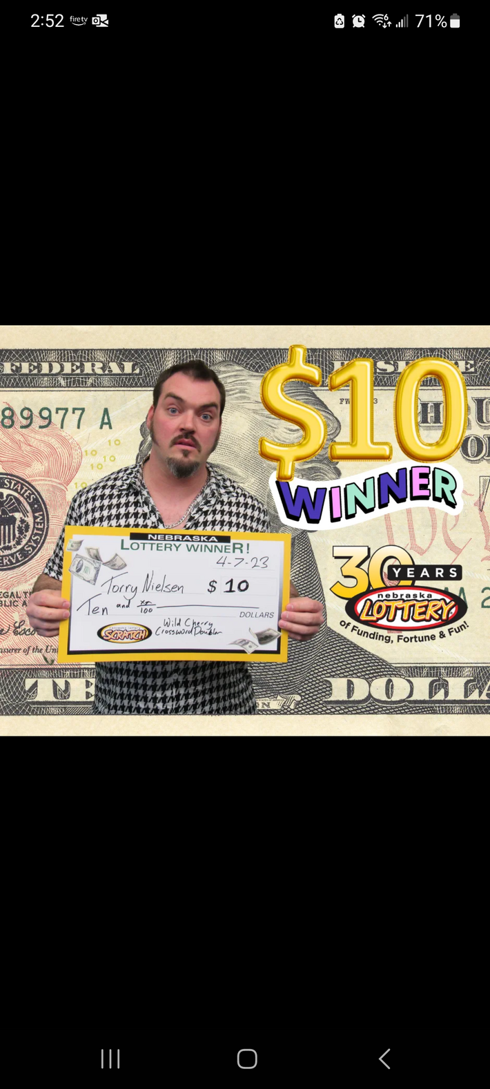 BIG WINNER in my home town