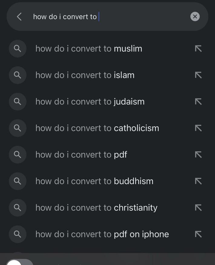 What would you like to convert to?