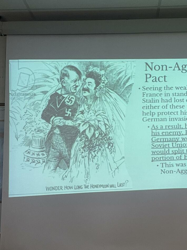 We’re learning about WW2 in my History class. This was in my teacher’s PowerPoint.