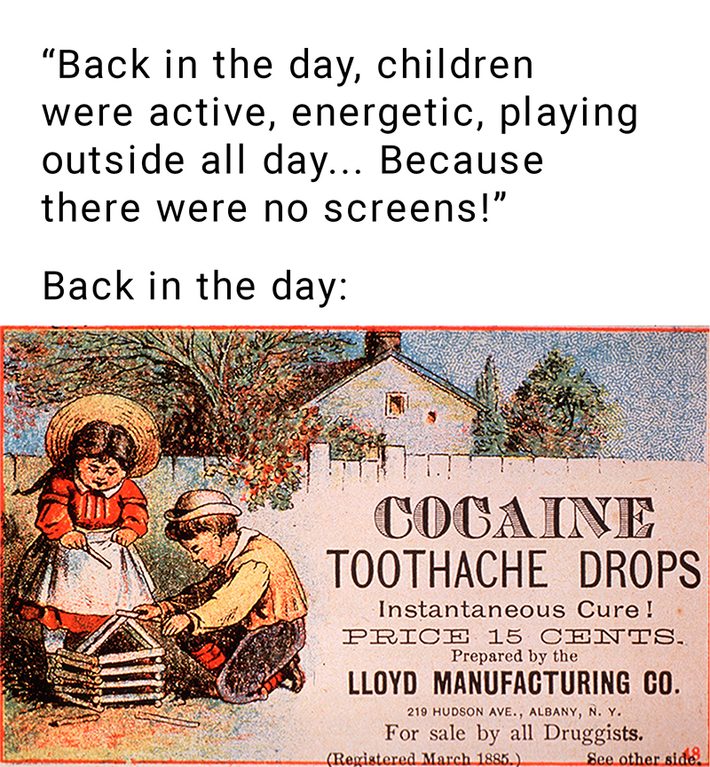 Healthier times.