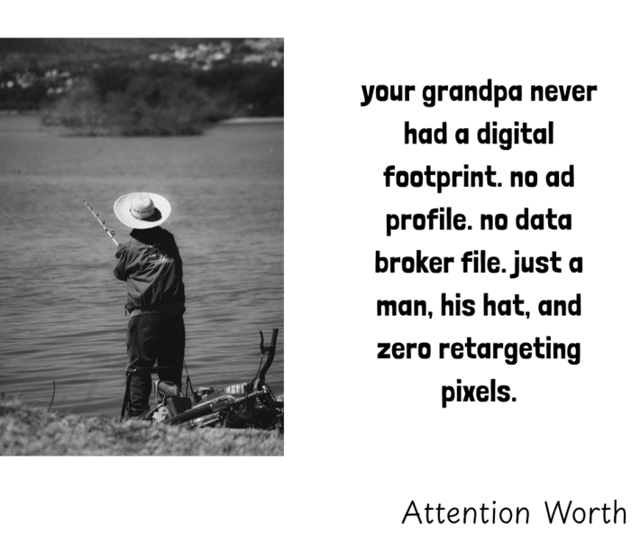 no inbox. no feed. no profile. just life