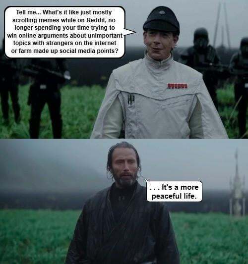 My mental health has improved, and I'm genuinely having more fun on this site now