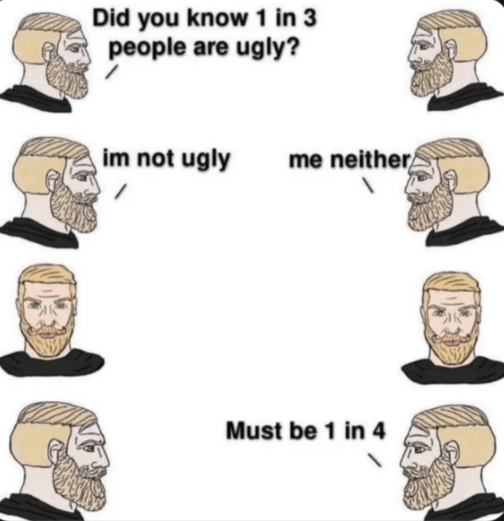 Must definitely be 1 in 4