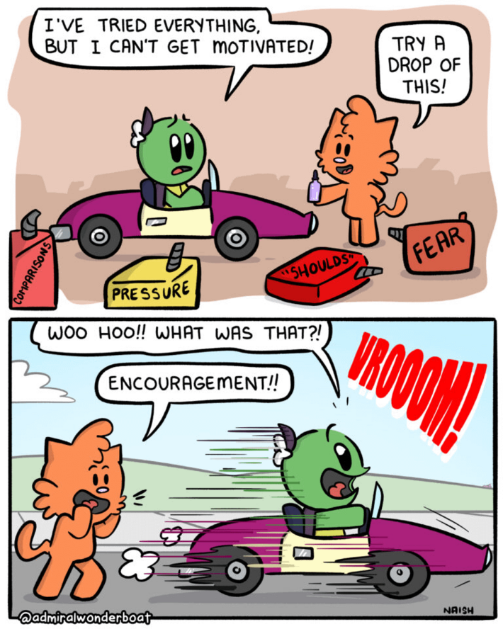 Always encourage your friends! (OC)