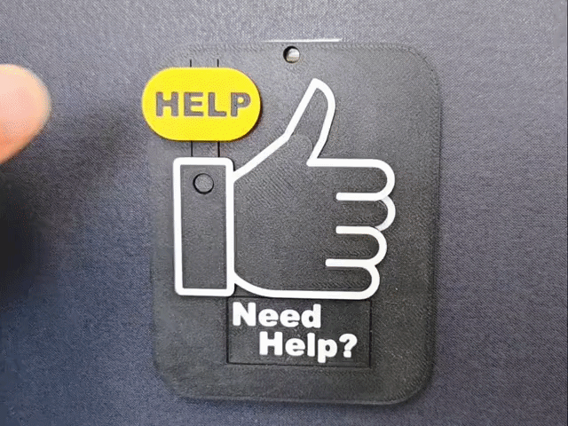 A button for fool's day.