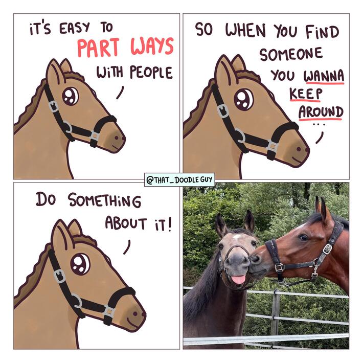 Part ways with people [OC]