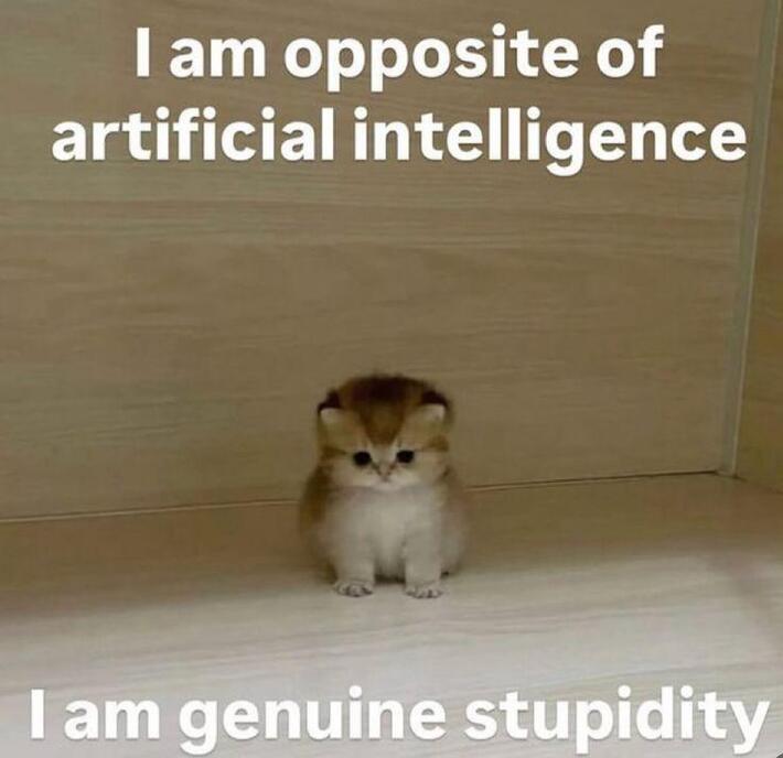 genuine stupidity beats artificial intelligence