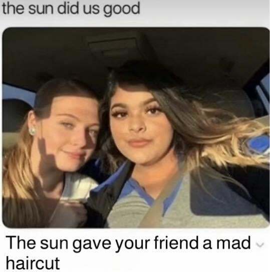 Nature said free haircut