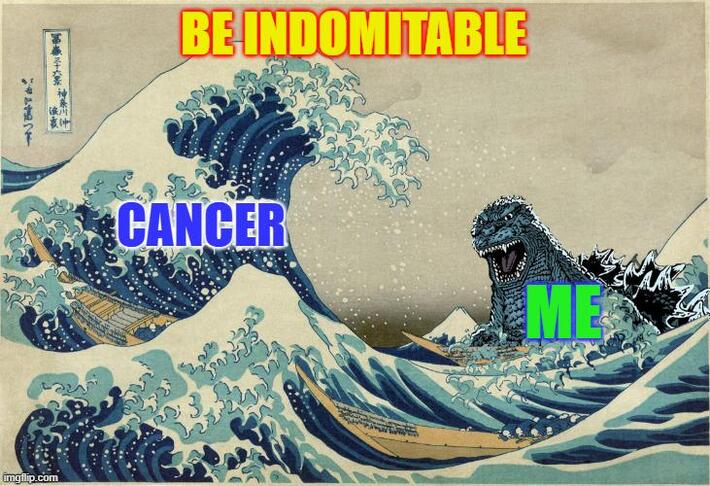 Godzilla inspires me to Battle On!