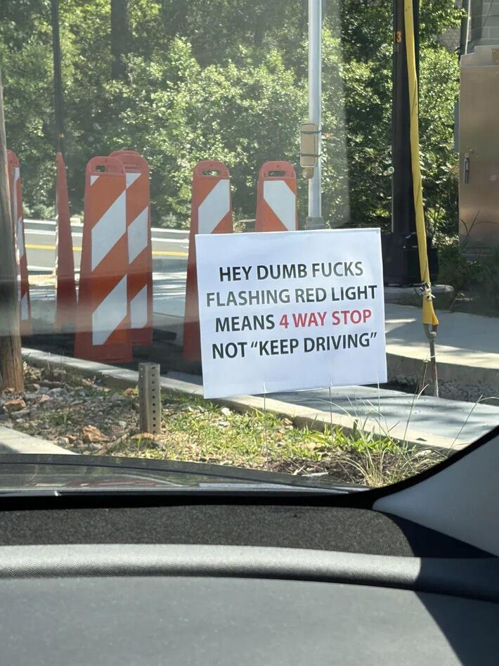 This sign at an intersection