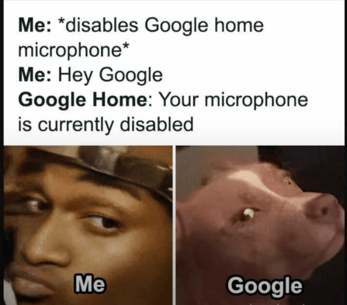 Google: Just so you can see that I can still hear you